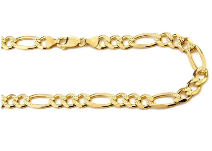 Fashionable 3 mm Mens Figaro Chain